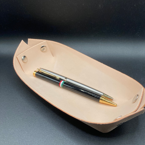 ペントレイ/ペントレー/本革/レザー/ハンドメイド/文房具/筆箱