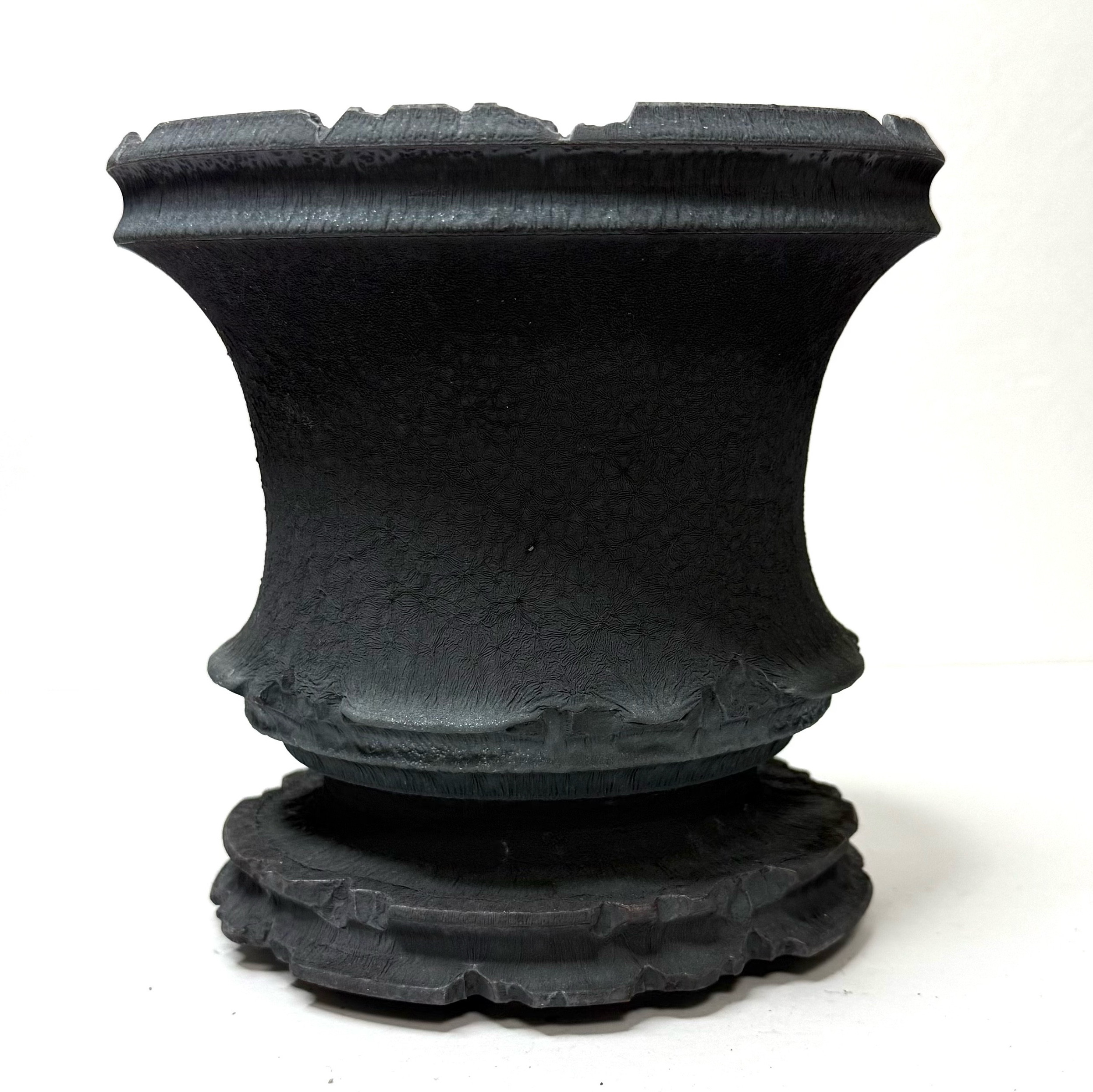 直径14cm植木鉢多肉塊根観葉植物ハンドメイド陶器陶芸アカベサボテン