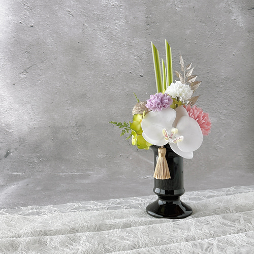 お供え花『華』【アーティフィシャルフラワー仏花】仏花 供花 モダン仏