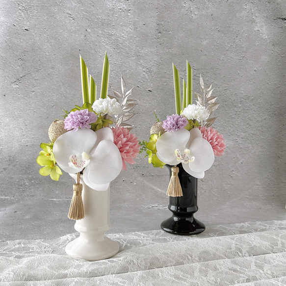 お供え花『華』【アーティフィシャルフラワー仏花】仏花 供花 モダン仏