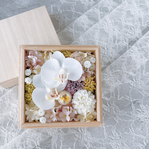 桐箱お供え花『綾』【アーティフィシャルフラワー仏花】仏花 供花