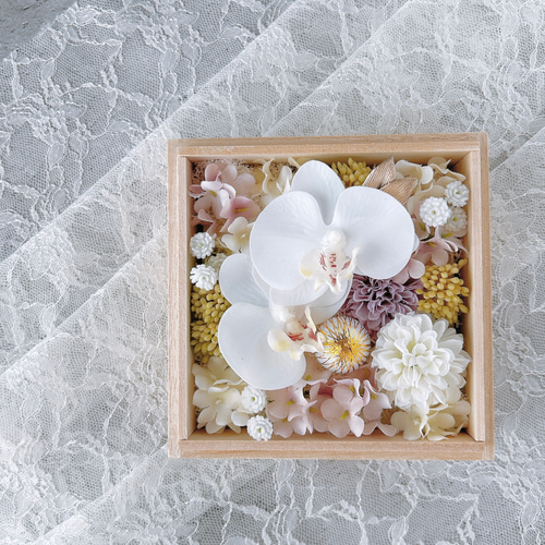 桐箱お供え花『綾』【アーティフィシャルフラワー仏花】仏花 供花