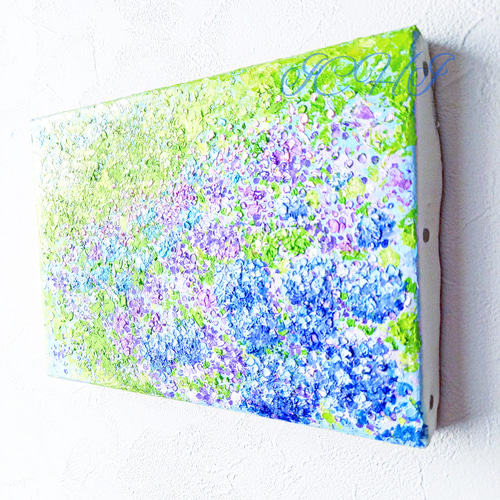 油絵 紫陽花の森 絵画 ICHI 通販 17930974｜Creema(クリーマ)
