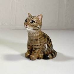 爆睡猫の置物(ペルシャ猫 キジトラ白猫 茶トラ白猫 ハチワレ猫) 招き猫