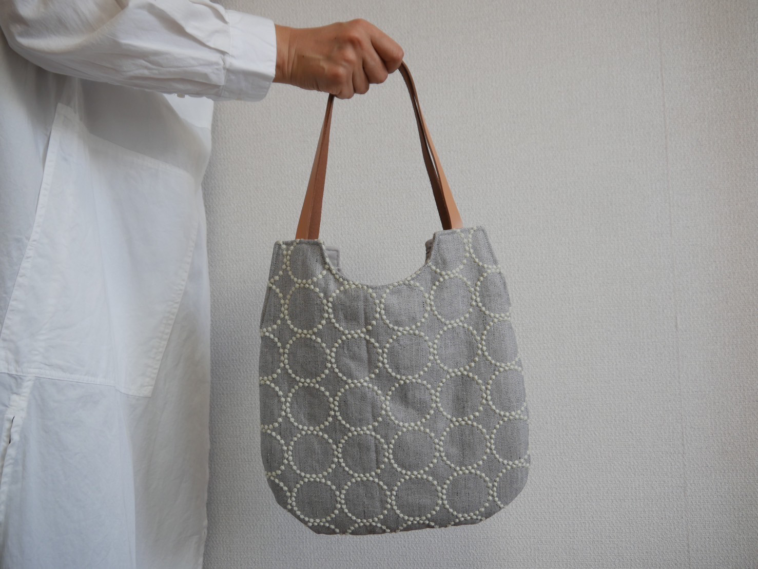 ハンドメイド トートバッグ ミナペルホネン タンバリン