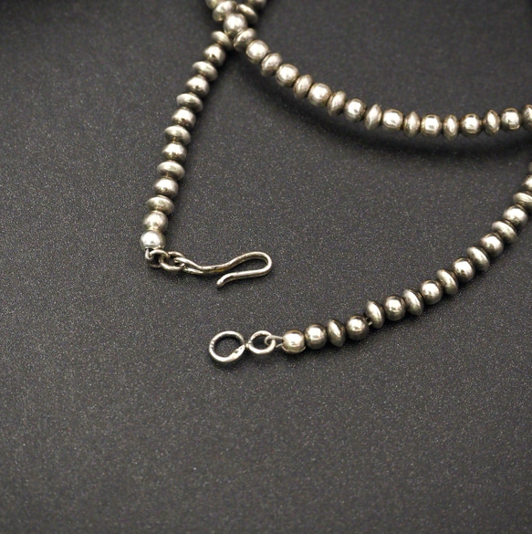 ナバホパール シルバービーズネックレス 45cm C2N-19 ハンドメイドアクセサリー インディアンジュエリー        Ω 人気・おすすめ｜使いやすい・旅行におすすめ 品質保証 全国発送 在庫限り