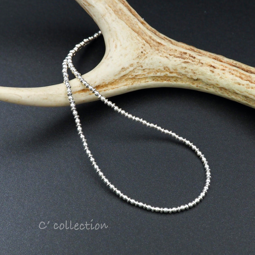 ナバホパール シルバービーズネックレス