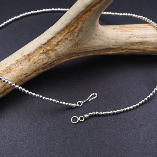 ナバホビーズネックレス ナバホパール sterling 40cm 7mm ナバホビーズネックレス ナバホパール sterling 40cm 7mm