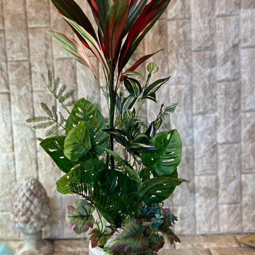 憧れの 光触媒 フェイクグリーン ウォールグリーン 人工観葉植物 アートフラワー鉢花
