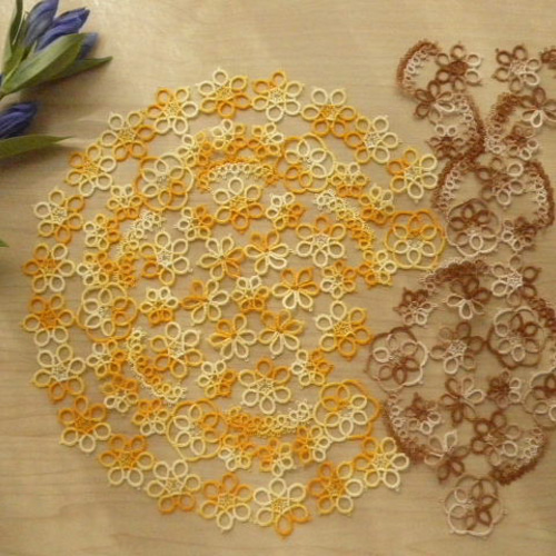 タティングレース 期間限定 手書きレシピ（編み図） 月とうさぎの