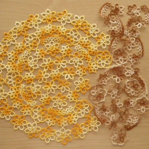 タティングレース 期間限定 手書きレシピ（編み図） 月とうさぎの