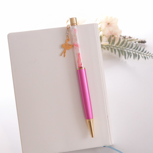 バレエ バレリーナ ボールペン ピンク ペン・筆記用具 bon_Maison 通販