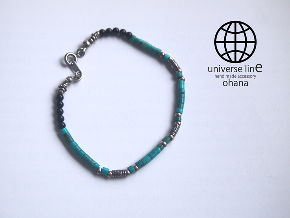 ohana  bracelet - karen silver bracelet turquoise 2枚目の画像