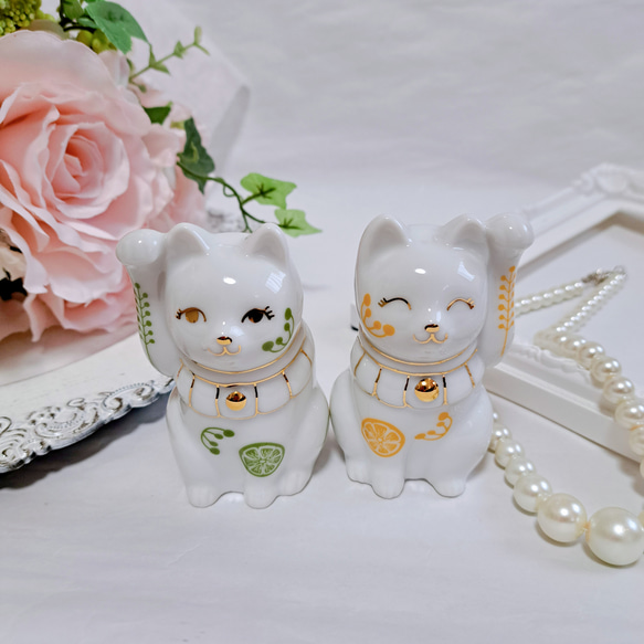 福を招く 招き猫 ペアセット 結婚祝い 還暦祝い 新築 玄関