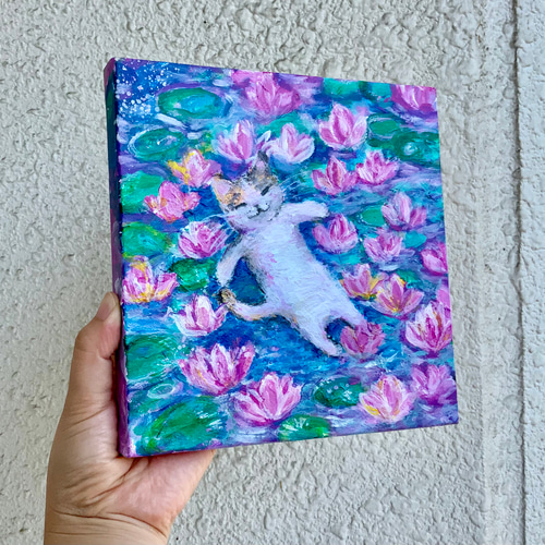 アールビバン 茨乃 版画 子猫と蝶々 アールビバン 茨乃 版画