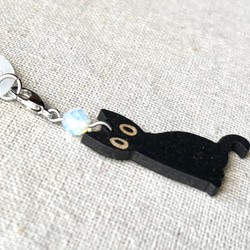 日傘にも★アンブレラマーカー・ペットボトルマーカー★黒い子ネコ 4枚目の画像