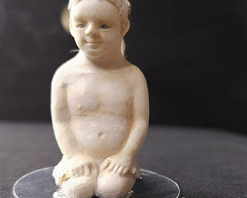 天使と子供の彫刻付きランプ ＊年内売れなかったら処分します＊ 瓶の中に閉じ込められた天使 立体・オブジェ start8 通販 17932193