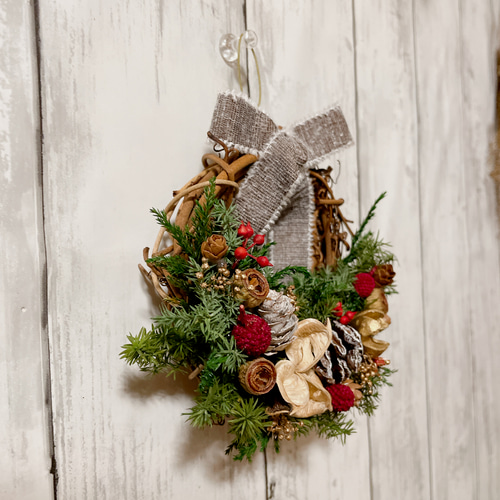 クリスマスリースキット ハンドメイドキット 手作りキット 14cm