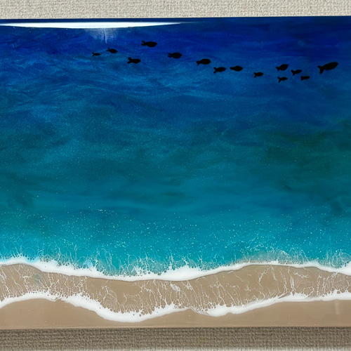 低価格で大人気の 海アート 礁」レジンアート オーシャンアート 海レジン 波アート その他
