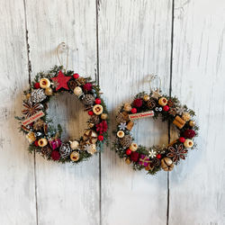 クリスマスリースキット  ハンドメイドキット  手作りキット 15cm D 3枚目の画像