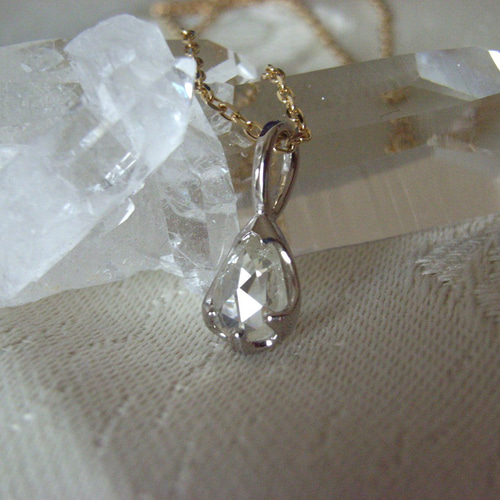 専用です‎˖٭*ローズカットダイヤモンド.‎˖٭* k18 wg 7号 ダイヤモンド K18リング(計0.2カラット/ローズカット/フラワー