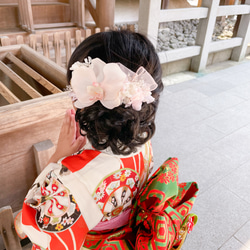 七五三 髪飾り 3歳 7歳 胡蝶蘭 紫陽花 髪かざり 浴衣 夏祭り 753 袴