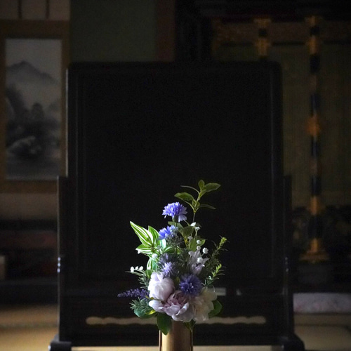 仏花・供花】アーティフィシャルフラワーのアレンジメント