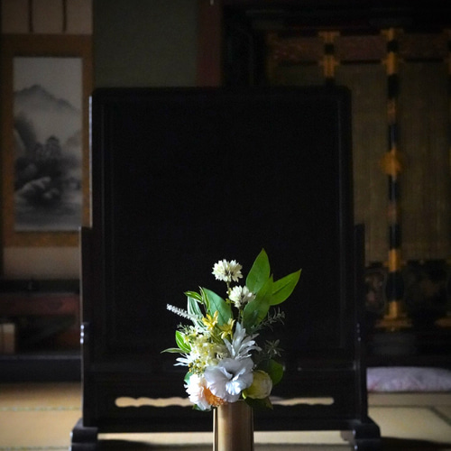仏花・供花】アーティフィシャルフラワーのアレンジメント