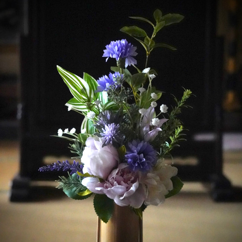 デザイナーおまかせ！アーティフィシャルフラワーアレンジ_仏花