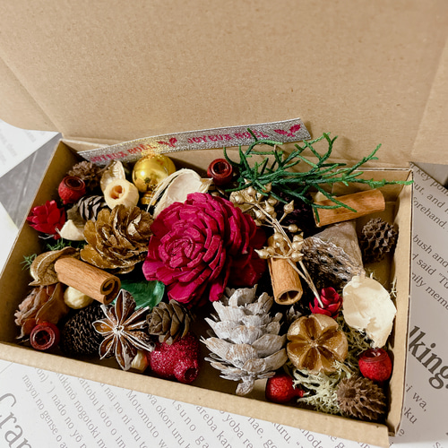 木の実&花材セット 木の実 クリスマス no.2 ドライフラワー Forest
