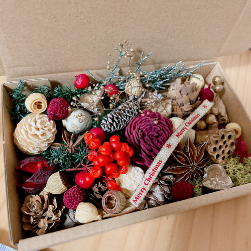 花材セット　花材詰め合わせ　プリザーブドフラワー　ドライフラワー　木の実セット 花材セット 花材詰め合わせ プリザーブドフラワー ドライフラワー