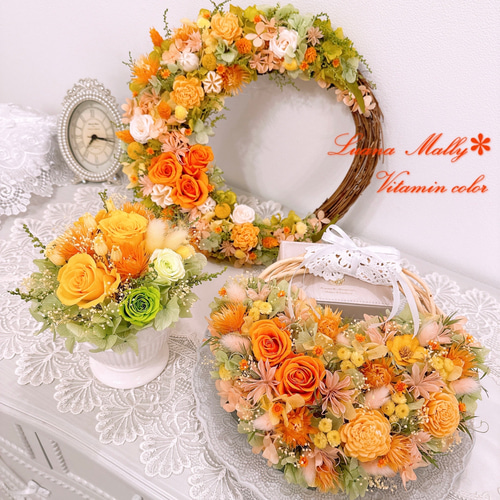 華やか三日月リースpgj