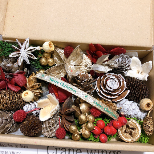 木の実&花材セット 木の実 クリスマス no.13 ドライフラワー Forest 