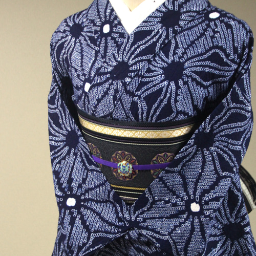有松鳴海絞り✴︎麻の葉 有松鳴海絞り浴衣「巻き上げ絞り 麻の葉芭蕉」 | MINOKO STORE