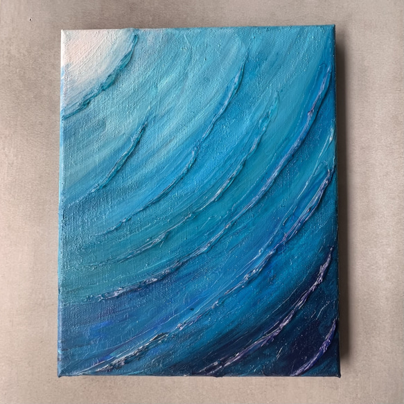 海の世界④】アクリル画 F8 風景画 絵画 原画 動物画 - メルカリ