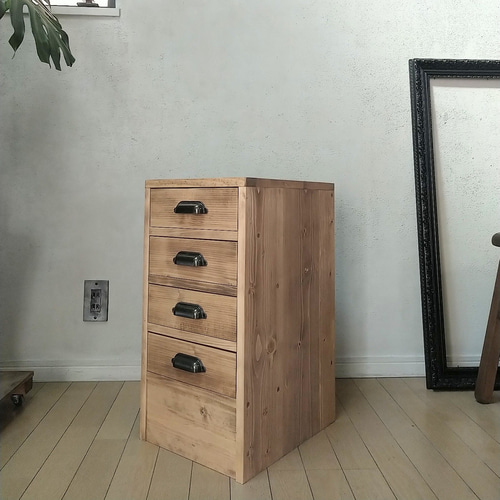 4drawers chest チェスト ウッドワーキングテーブル 無垢材 作業台