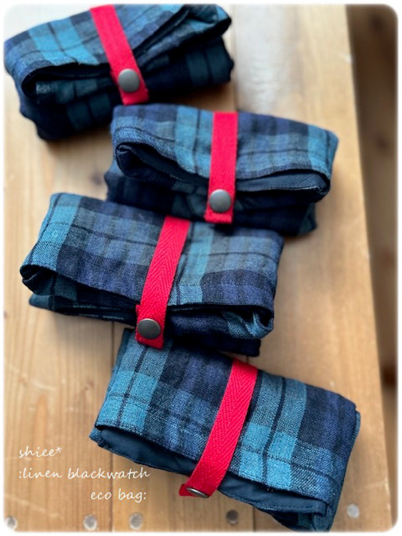 亞麻黑色手錶環保袋：Marche Bag 第11張的照片