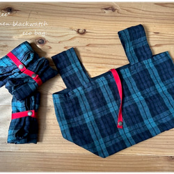 亞麻黑色手錶環保袋：Marche Bag 第6張的照片