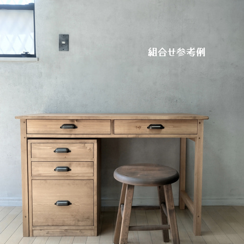 公式 3drawers chest チェスト ウッドワーキングテーブル 無垢材 作業 カウンターテーブル・ハイテーブル