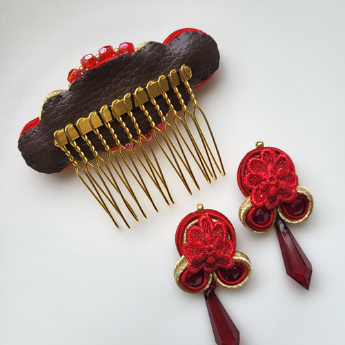 ソウタシエ アクセサリーセット ダークレッド ソウタシエ アクセサリー セット レッド - Atelier rierinco