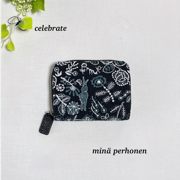 ミナペルホネン celebrate コンパクト財布 二つ折り財布 hana.hana