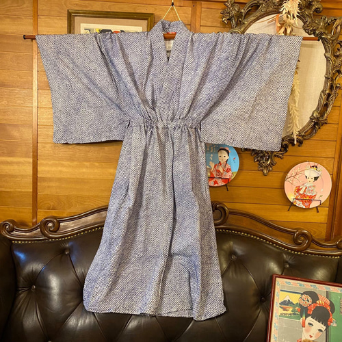 和洋折衷 有松絞り浴衣 リメイク ワンピース ドレス夏帯サッシュ 和洋折衷 有松絞り浴衣 リメイク ワンピース ドレス夏帯サッシュ