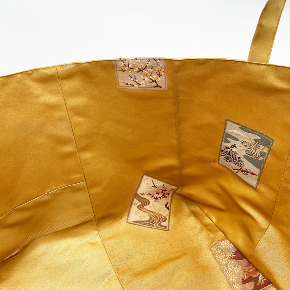 《帯リメイク》帯バスケット（A4サイズ） 11枚目の画像