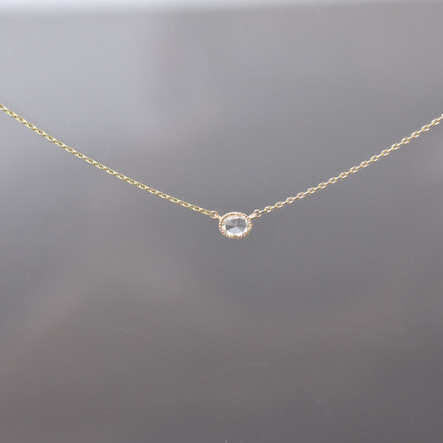 Ma minette」 オーバルローズカットネックレス ネックレス