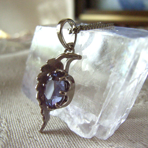 K18 WG ラベンダースピネル　　ネックレストップ K18 WG ラベンダースピネル ネックレストップ