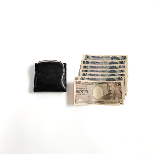 がま口財布 【 本革 Nuance 名入れ 】 ミニウォレット 二つ折り