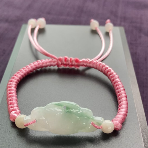 翡翠 天然石 翡翠ブレスレット 本翡翠 ブレスレット 翡翠蓮の花 