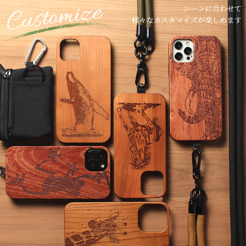木製 iphone ケース ショルダー ストラップ付き スマホ 小銭入れ 木製 iphone ケース ショルダー ストラップ付き スマホ 小銭入れ