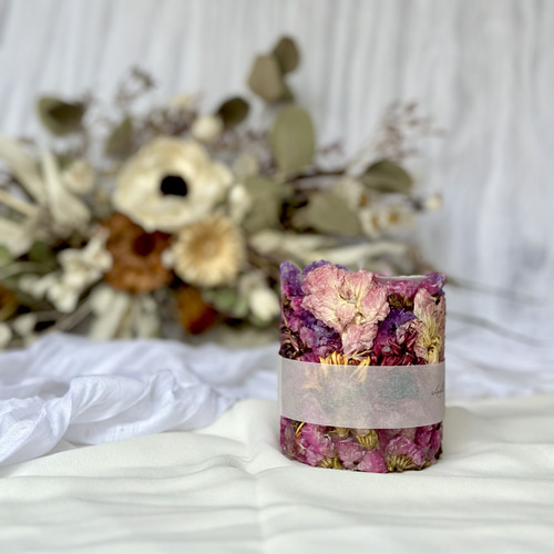 キャンドルホルダーまとめ売り【キャンドル、造花付】 ボタニカルキャンドルホルダー | botanical candle luz