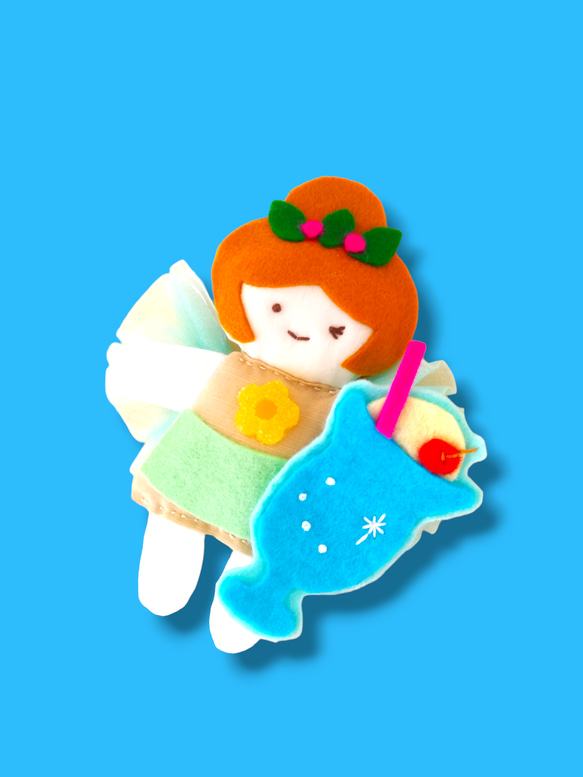 送料無料 通販 めろんクリームソーダのようせいさん✩.* （妖精 ぬいぐるみ ぬいぐるみ
